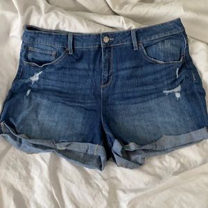 Time & true jean shorts